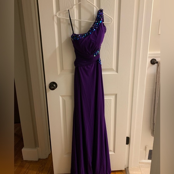 Deep Purple Prom Dress - Picture 7 of 9